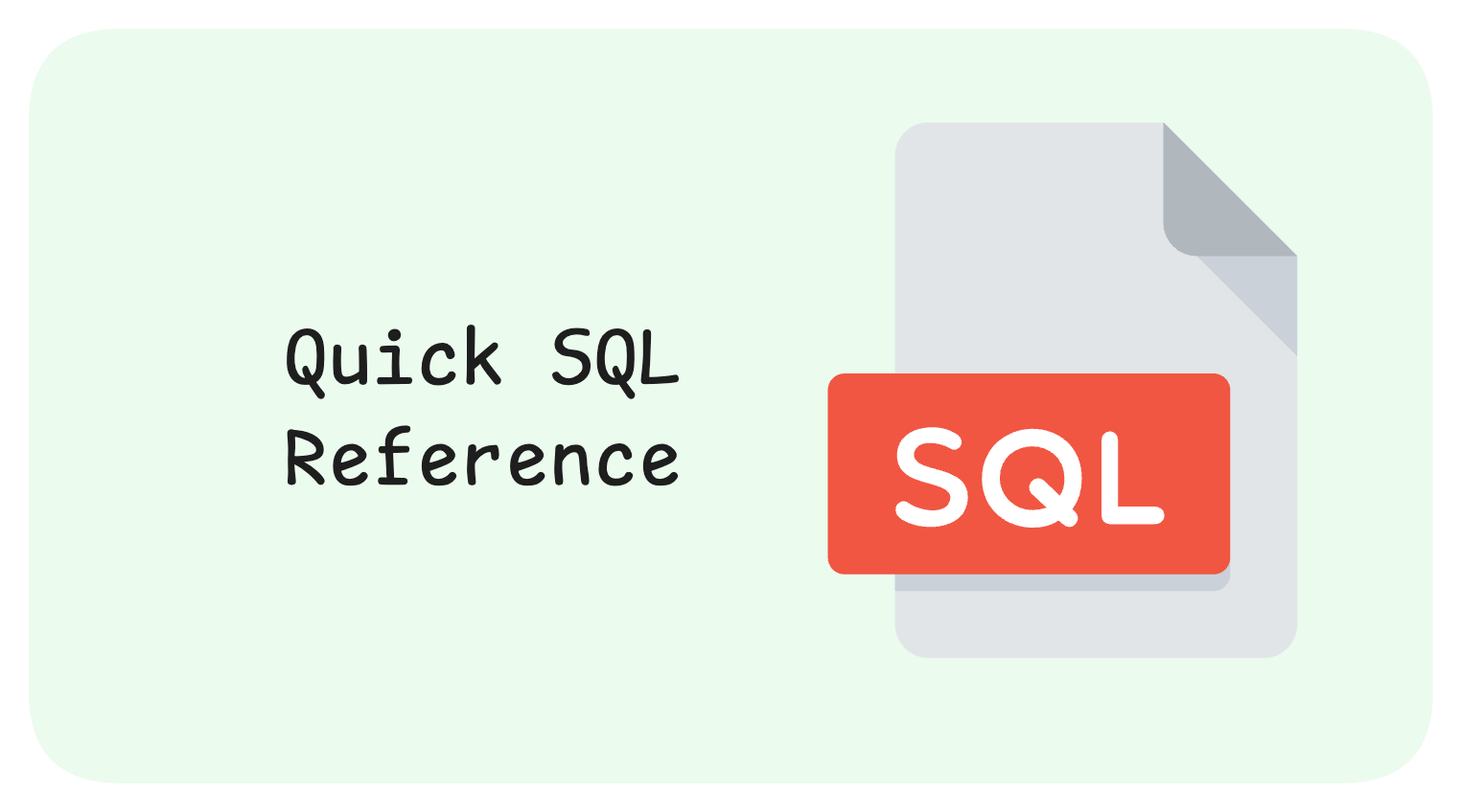 SQL Quick Reference · Roman Empire