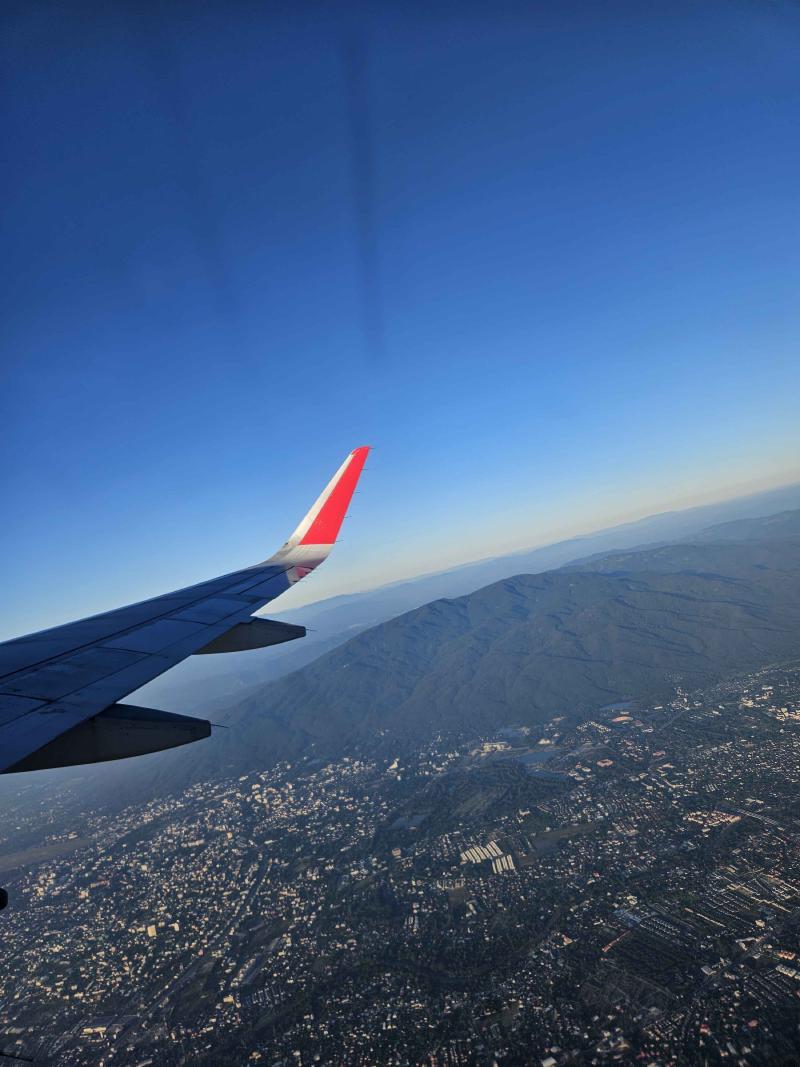 The view of the mountain where we claimed to the Doi Suthep the day before